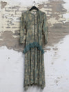 Mutedance 25 Autumn/Winter Printed Long Sleeve Dress MD-MD25FW27-green (MD25FW26)